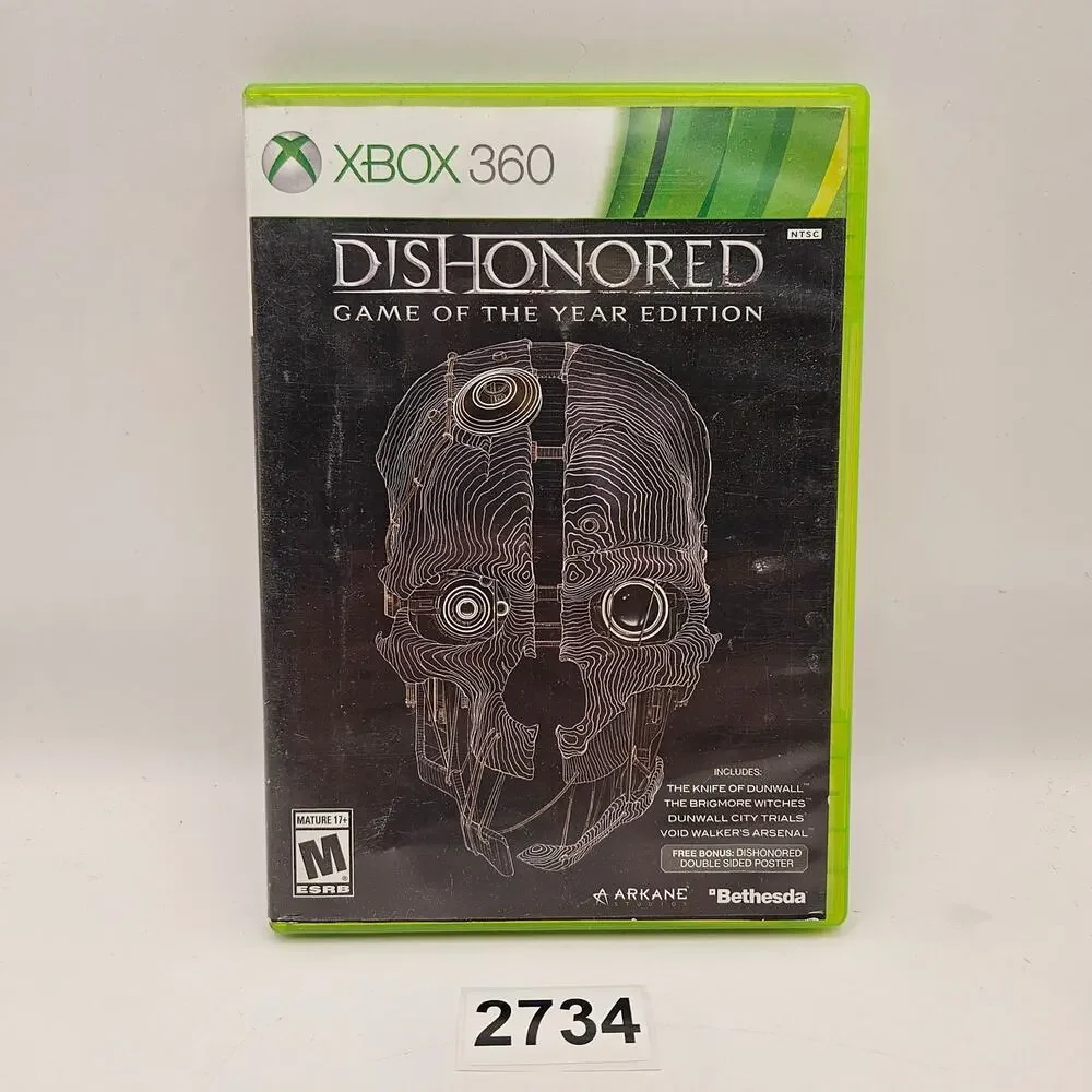 XBOX 360 DISHONORED GAME OF THE YEAR EDITION GREAT CONDITION